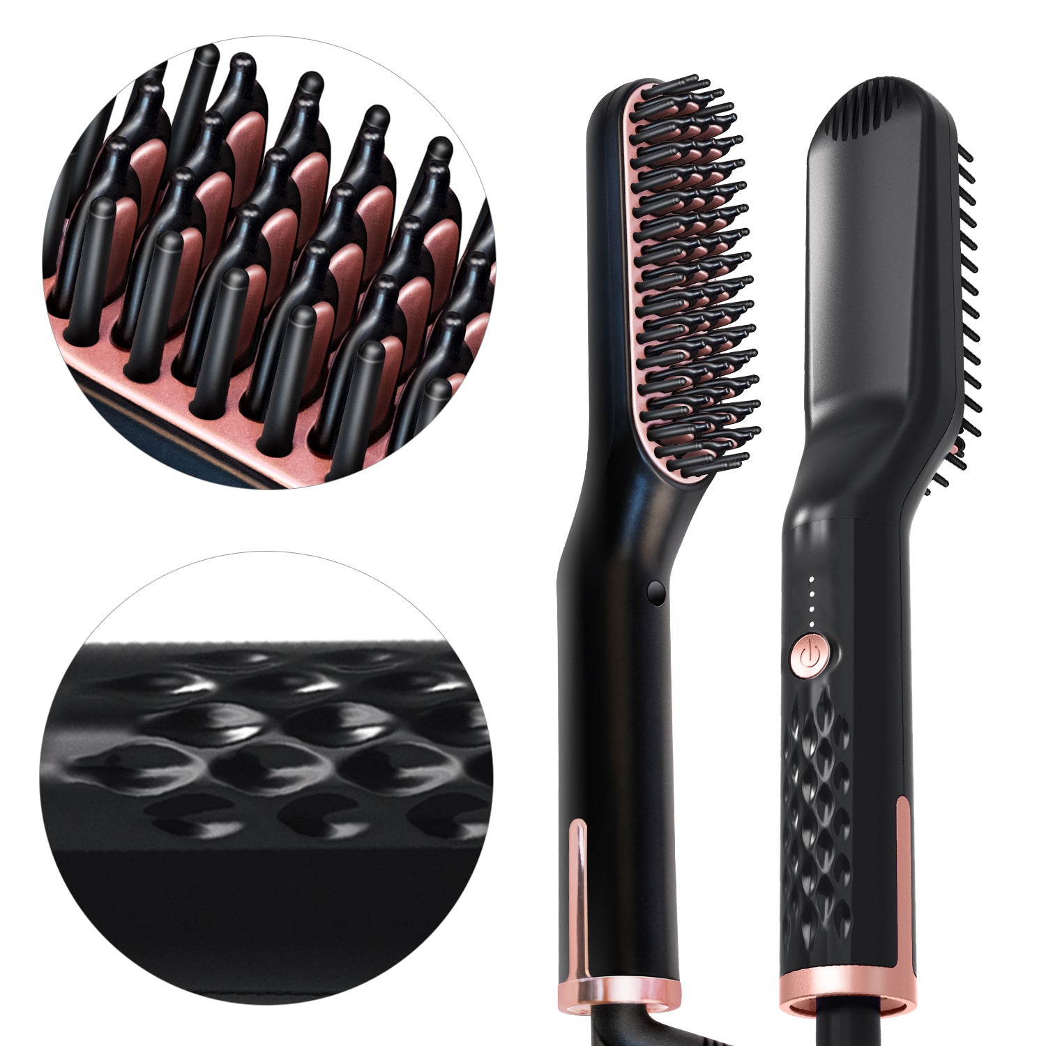 Multifunctional Electric Straightening Hair Comb Fast Irons Auto Straight Beard Brush - Jayariele one stop shop