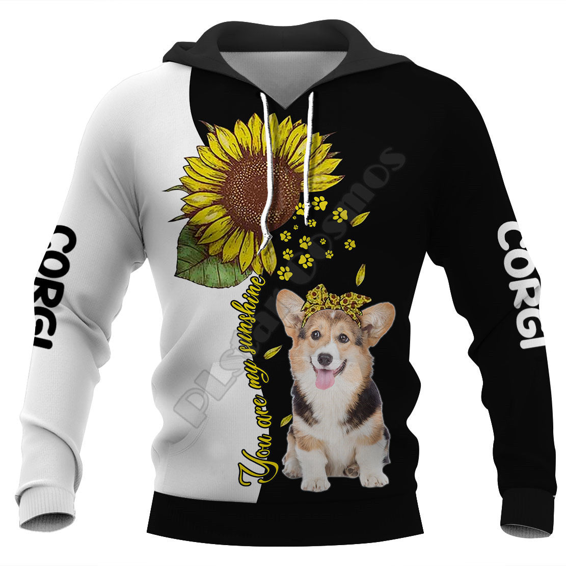 New 3D Digital Cute Dog Print Men's Hoodie - Jayariele one stop shop