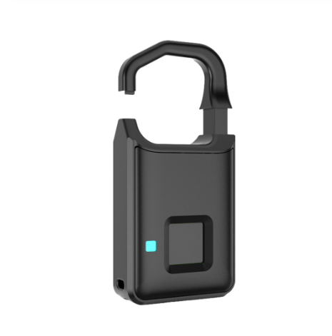 Fingerprint padlock smart lock anti-theft door lock outdoor door padlock luggage lock P4 fingerprint padlock - Jayariele one stop shop