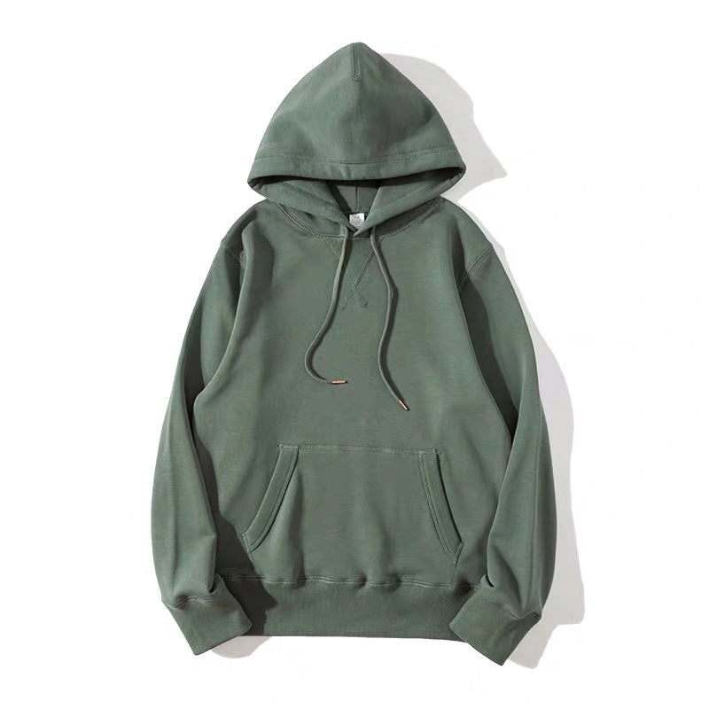 Terry Cloth Morandi Pullover Solid Color Hoodie - Jayariele one stop shop