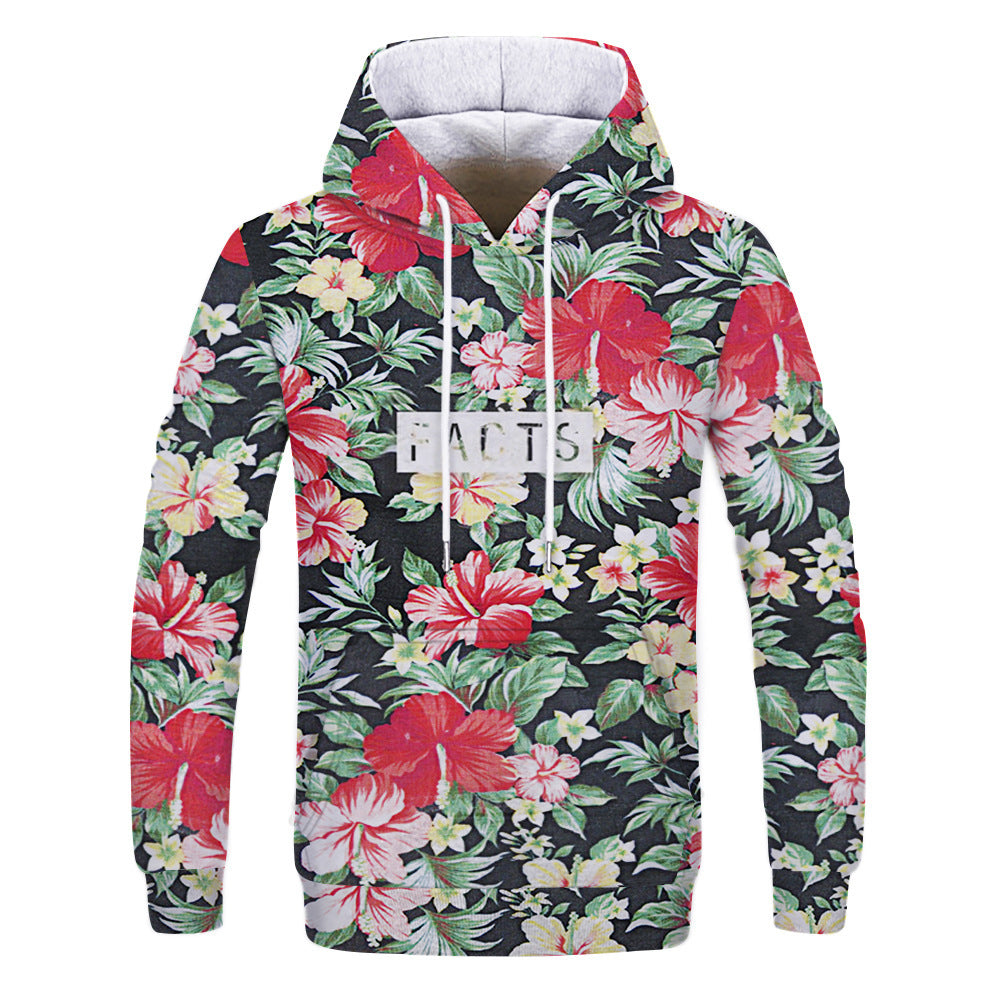 Flower and Bird 3D printed hoodie - Jayariele one stop shop