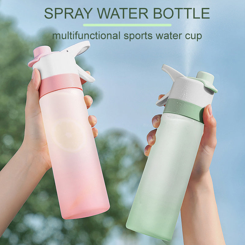 Spray Water Bottle For Girls Outdoor Sport Fitness Water Cup Large Capacity Spray Bottle Drinkware Travel Bottles Kitchen Gadgets - Jayariele one stop shop