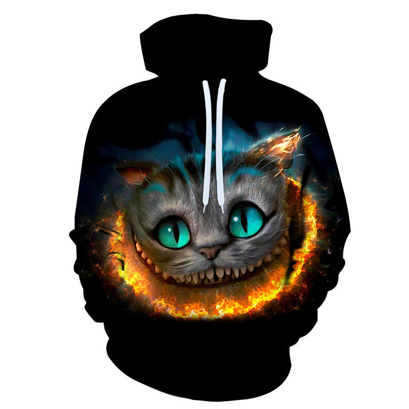 Personalized Cat Creative Cat 3D Digital Print Hoodie Pullover Sweatshirt - Jayariele one stop shop