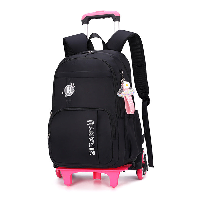 Removable Children School Bags for Baby School Backpack with Wheel Trolley Backpack Kids Luggage Bag Travel Backpack - Jayariele one stop shop