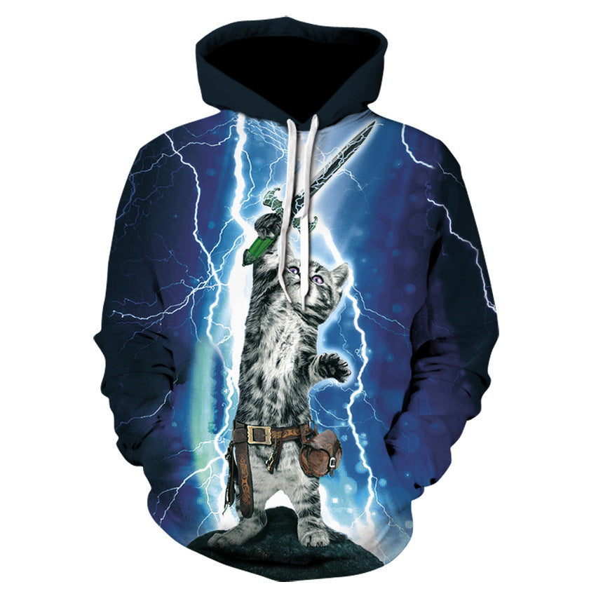 3D Digital Printing Hooded Sweatshirt Fashion Pullover Sweatshirt Sweatshirt - Jayariele one stop shop