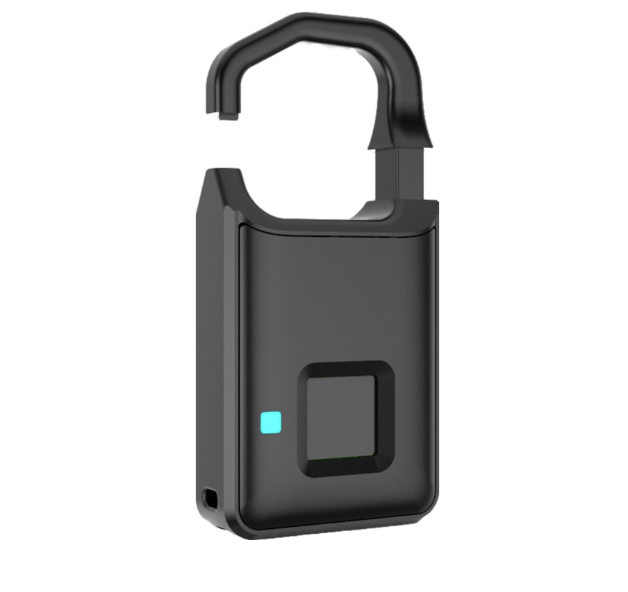 Fingerprint padlock smart lock anti-theft door lock outdoor door padlock luggage lock P4 fingerprint padlock - Jayariele one stop shop