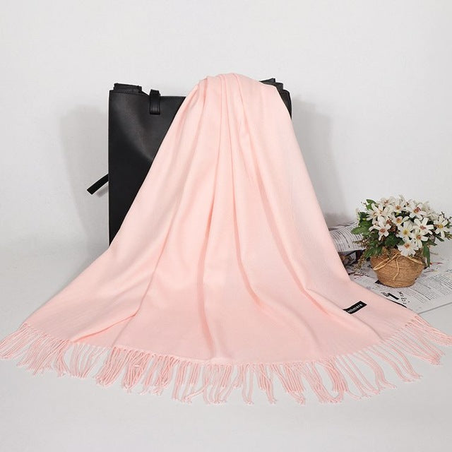 Winter Cashmere Women Scarf Female Luxury Brand Scarves Lady - Jayariele one stop shop