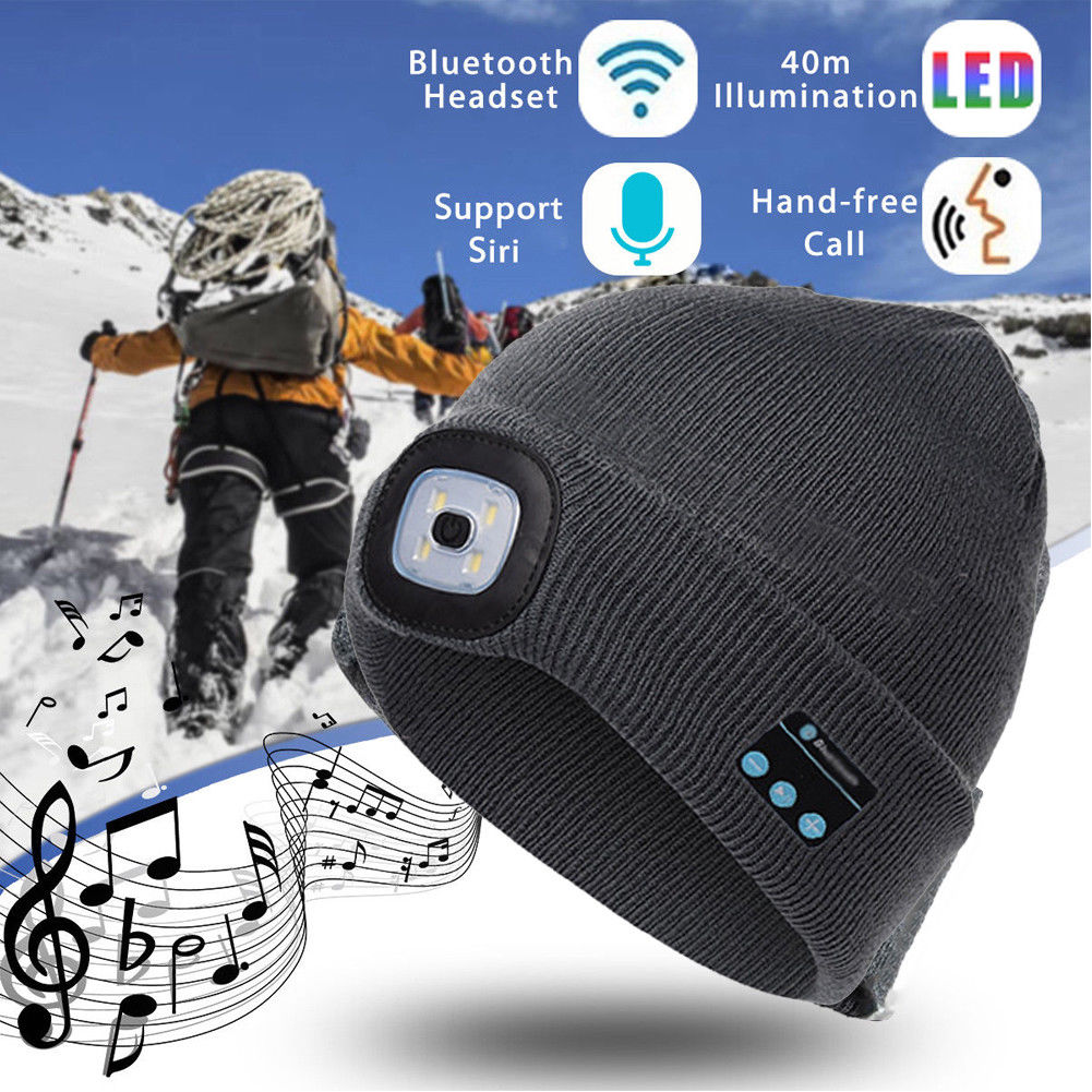 Bluetooth LED Hat Wireless Smart Headset Headphone - Jayariele one stop shop