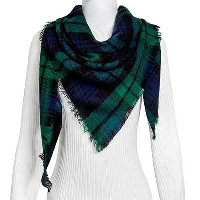 esign Women Triangles Scarf Long Scarves Shawl Autumn Winter - Jayariele one stop shop