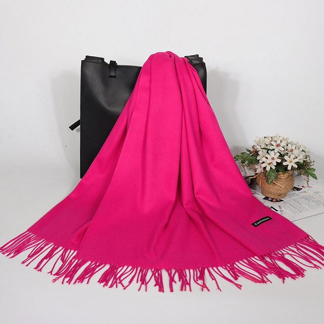 Winter Cashmere Women Scarf Female Luxury Brand Scarves Lady - Jayariele one stop shop