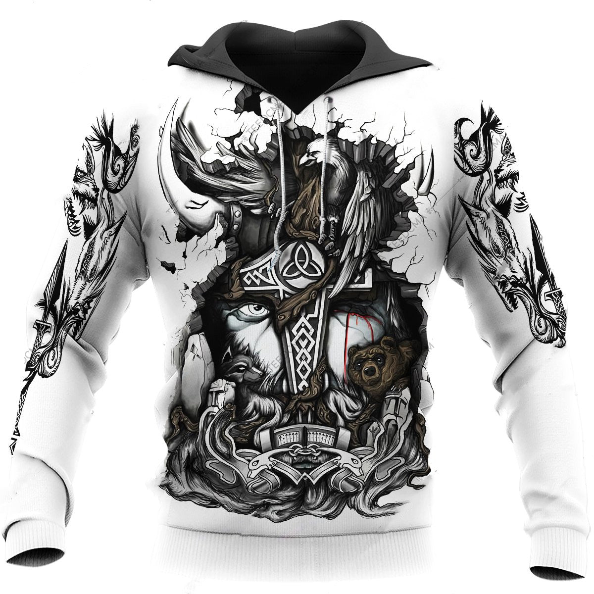 3D Digital Printing Hoodie Loose Baseball Uniform - Jayariele one stop shop