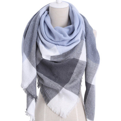 esign Women Triangles Scarf Long Scarves Shawl Autumn Winter - Jayariele one stop shop