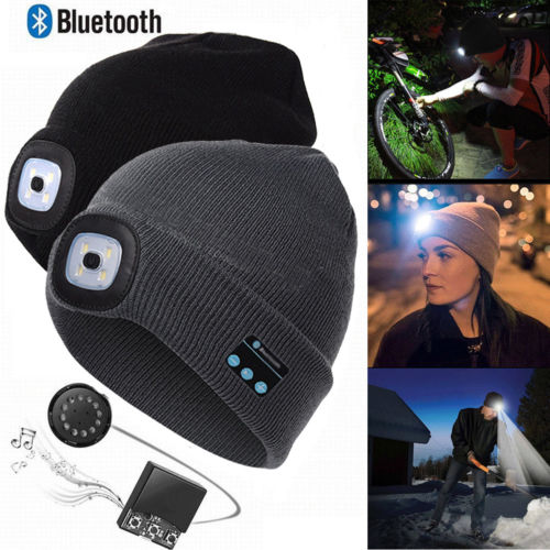 Bluetooth LED Hat Wireless Smart Headset Headphone - Jayariele one stop shop