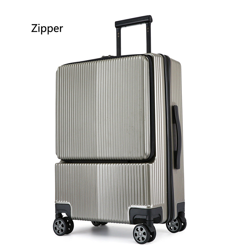 Business Front Opening Luggage Trolley Case Rechargeable - Jayariele one stop shop