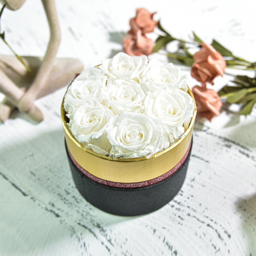 Preserved Flower Rose Hug Bucket Christmas Gift Box - Jayariele one stop shop