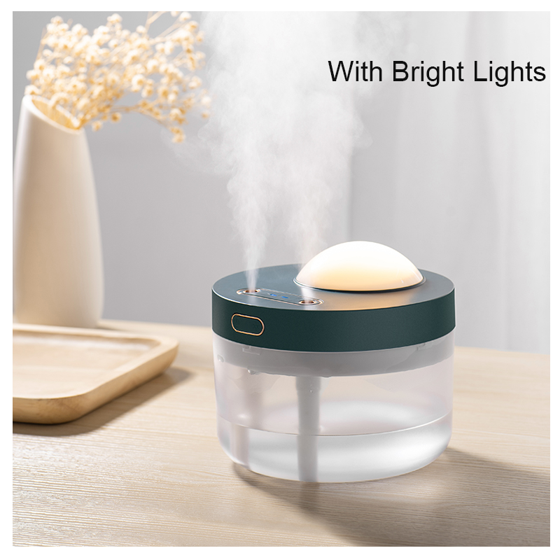 Projection Humidifier Portable Rechargeable Rotating Projection Night Light Bedroom Moisturizing Double Spray Double Fog - Jayariele one stop shop