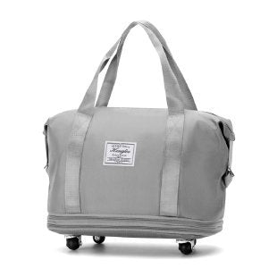 New Universal Wheel Travel Bag With Double-layer Dry And Wet Separation Fitness Yoga Shoulser Bags Sports Fitness Large Capacity Handbag Women - Jayariele one stop shop