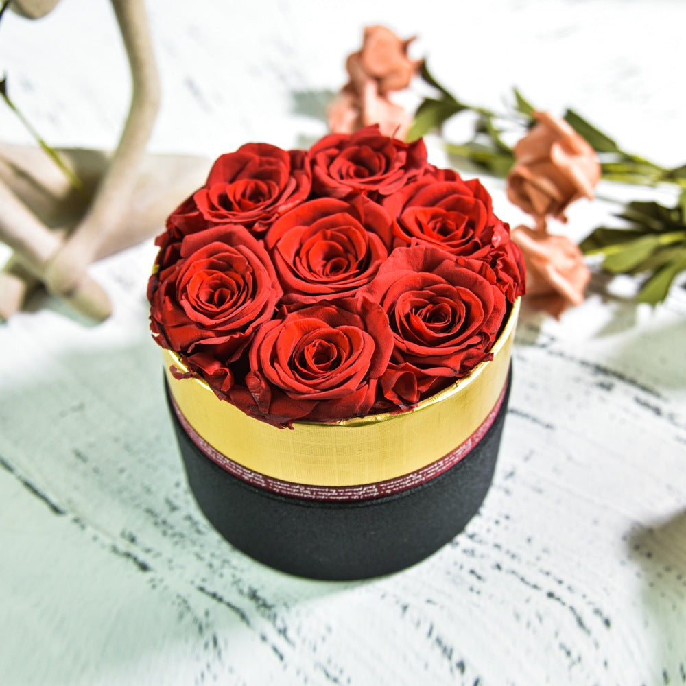 Preserved Flower Rose Hug Bucket Christmas Gift Box - Jayariele one stop shop