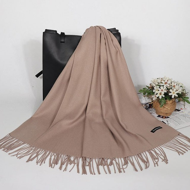 Winter Cashmere Women Scarf Female Luxury Brand Scarves Lady - Jayariele one stop shop