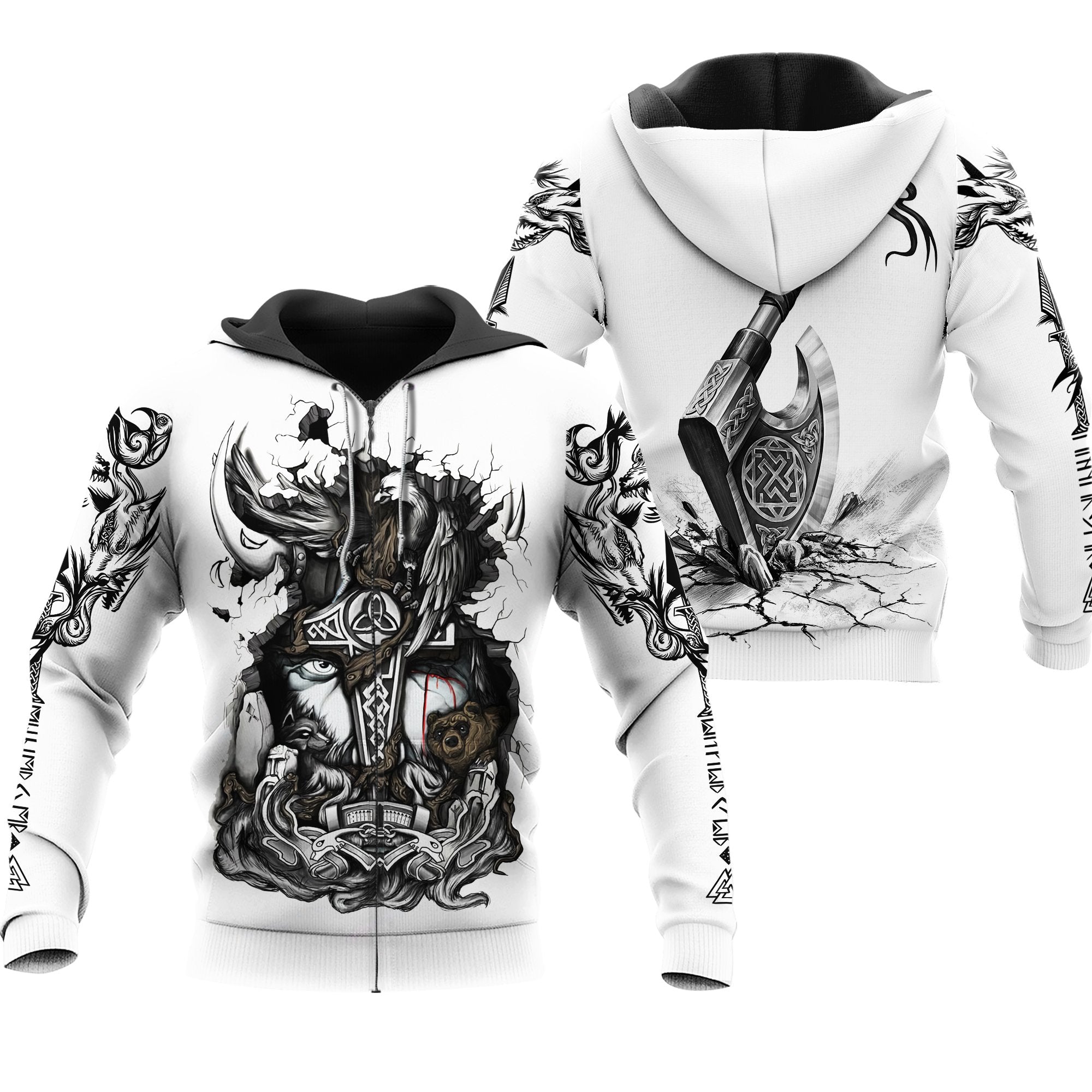 3D Digital Printing Hoodie Loose Baseball Uniform - Jayariele one stop shop