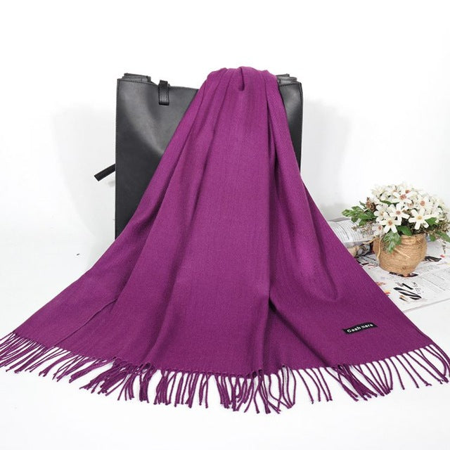 Winter Cashmere Women Scarf Female Luxury Brand Scarves Lady - Jayariele one stop shop