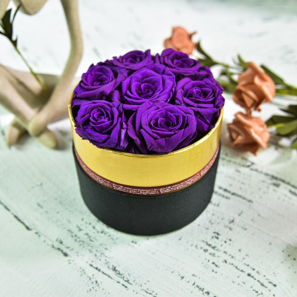 Preserved Flower Rose Hug Bucket Christmas Gift Box - Jayariele one stop shop