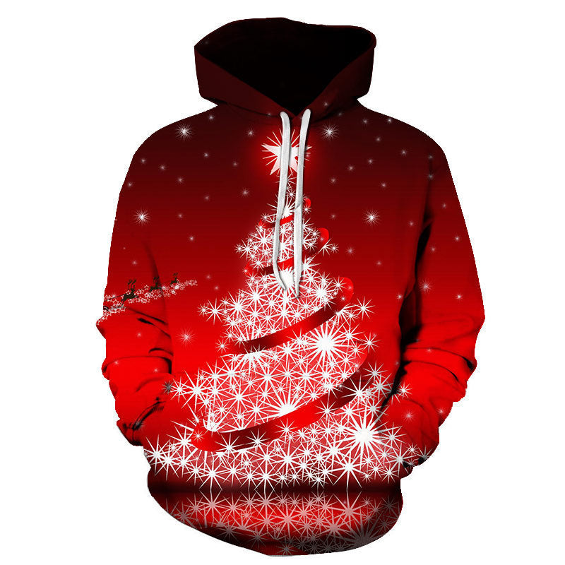 Autumn Men's Santa Claus Cartoon 3D Print Hoodie - Jayariele one stop shop