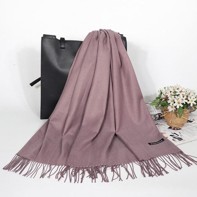 Winter Cashmere Women Scarf Female Luxury Brand Scarves Lady - Jayariele one stop shop