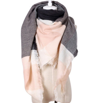 esign Women Triangles Scarf Long Scarves Shawl Autumn Winter - Jayariele one stop shop