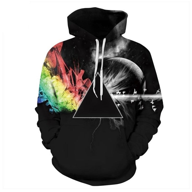 Sun Refraction 3D Printed Hoodies - Jayariele one stop shop