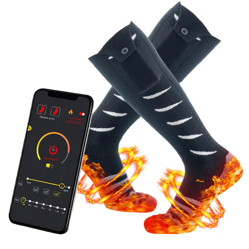 Smart APP Mobile Phone Remote Control Heating Socks - Jayariele one stop shop