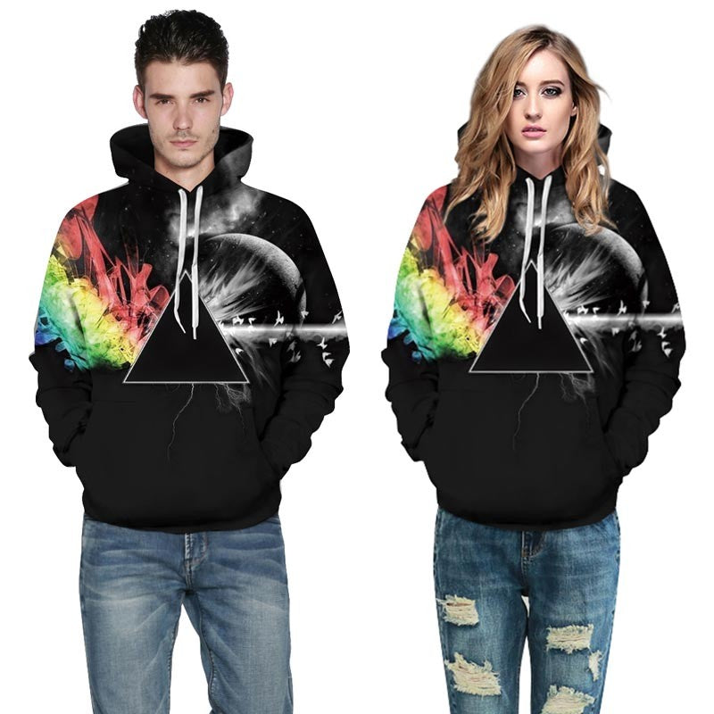 Sun Refraction 3D Printed Hoodies - Jayariele one stop shop