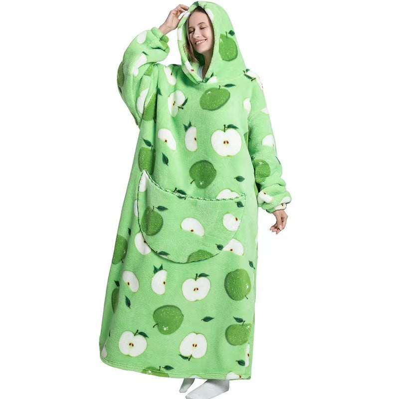 Cuddly Fleece Hooded Wearable Blanket - Jayariele one stop shop