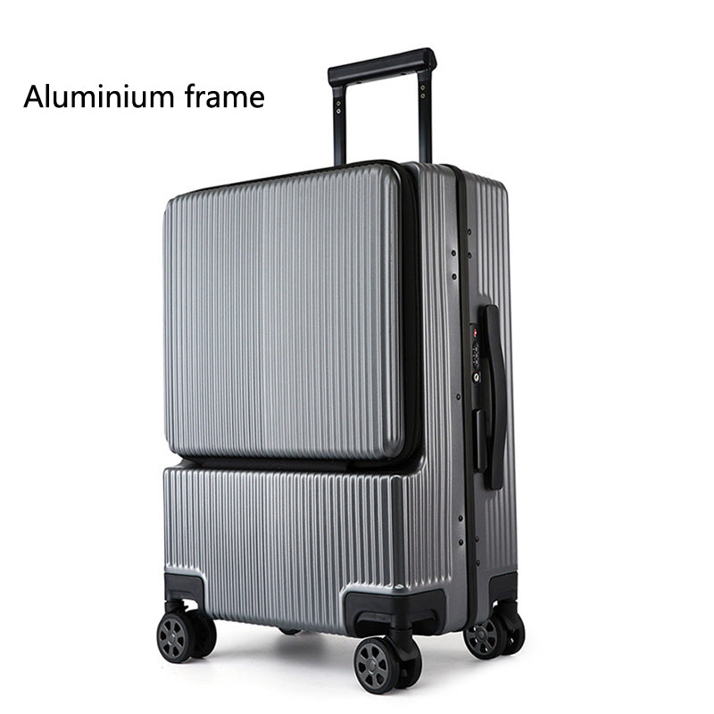 Business Front Opening Luggage Trolley Case Rechargeable - Jayariele one stop shop