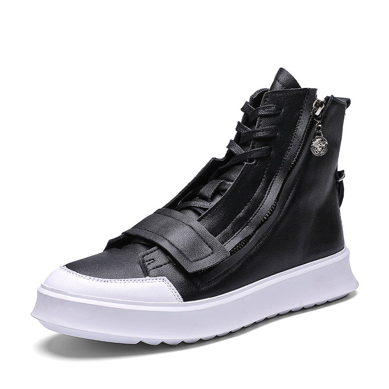 PU leather Men Boots Winter Ankle Boots - Jayariele one stop shop