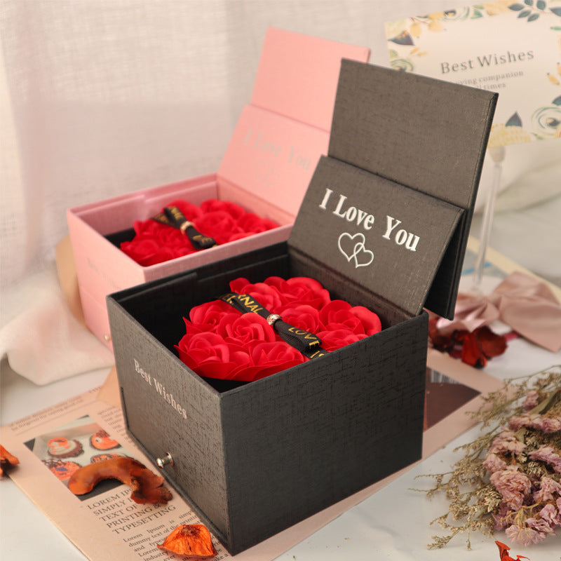 Double Life Rose Jewelry Packaging Gift Box - Jayariele one stop shop