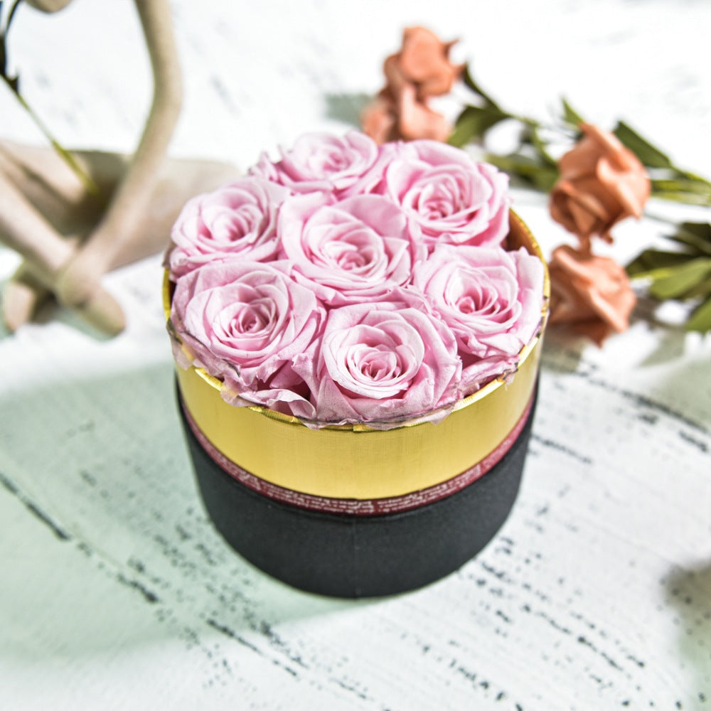 Preserved Flower Rose Hug Bucket Christmas Gift Box - Jayariele one stop shop