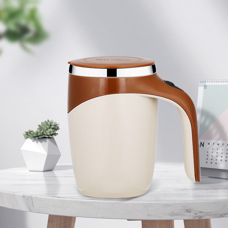 Rechargeable Model Automatic Stirring Cup Coffee Cup High Value Electric Stirring Cup Lazy Milkshake Rotating Magnetic Water Cup - Jayariele one stop shop