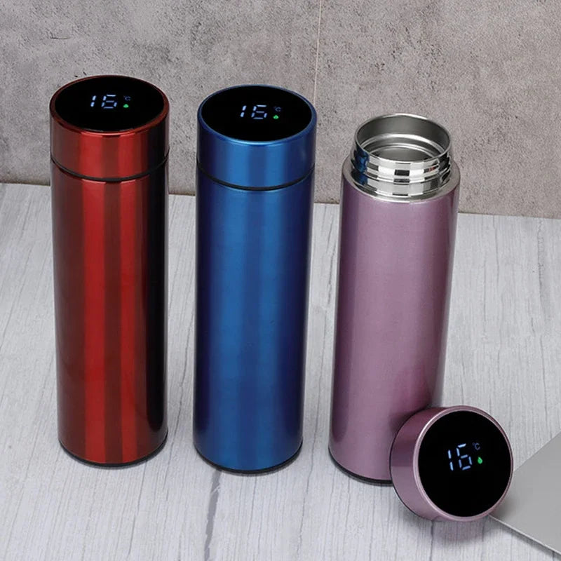 500ml Stainless Steel Vacuum Flask with Temperature Display - Jayariele one stop shop