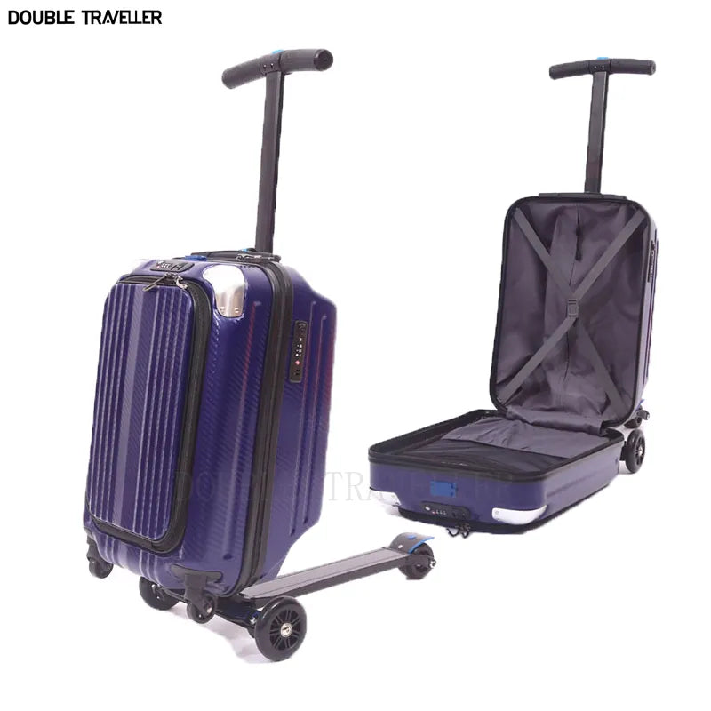 Lazy Travel in Style with Trolley and Password Security - Jayariele one stop shop