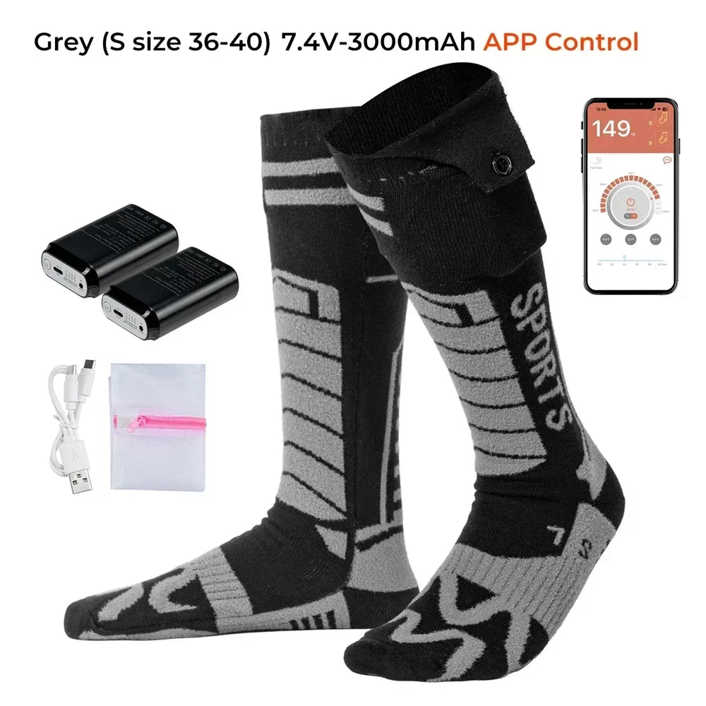 Heated Winter Socks for Motorcycle Enthusiasts - Jayariele one stop shop