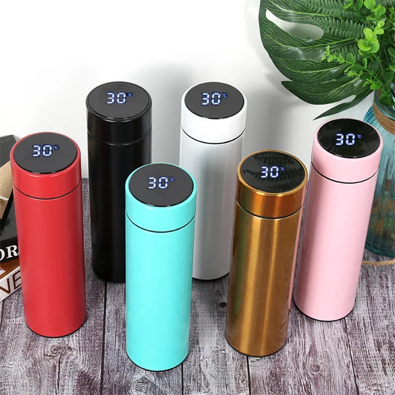 500ml Stainless Steel Vacuum Flask with Temperature Display - Jayariele one stop shop