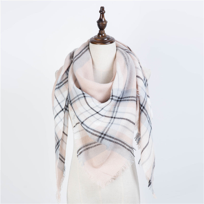 esign Women Triangles Scarf Long Scarves Shawl Autumn Winter - Jayariele one stop shop