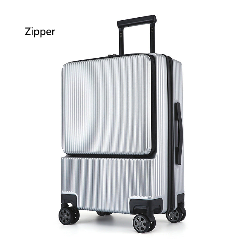 Business Front Opening Luggage Trolley Case Rechargeable - Jayariele one stop shop