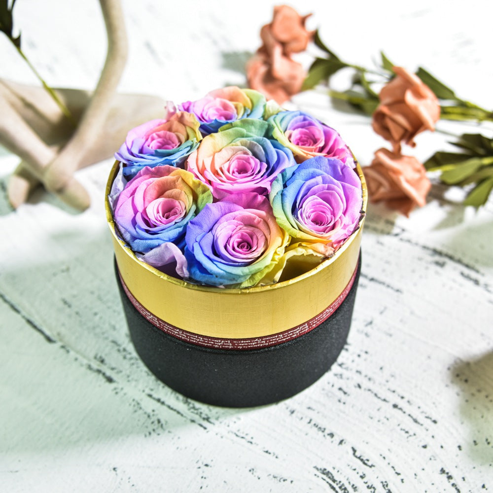 Preserved Flower Rose Hug Bucket Christmas Gift Box - Jayariele one stop shop