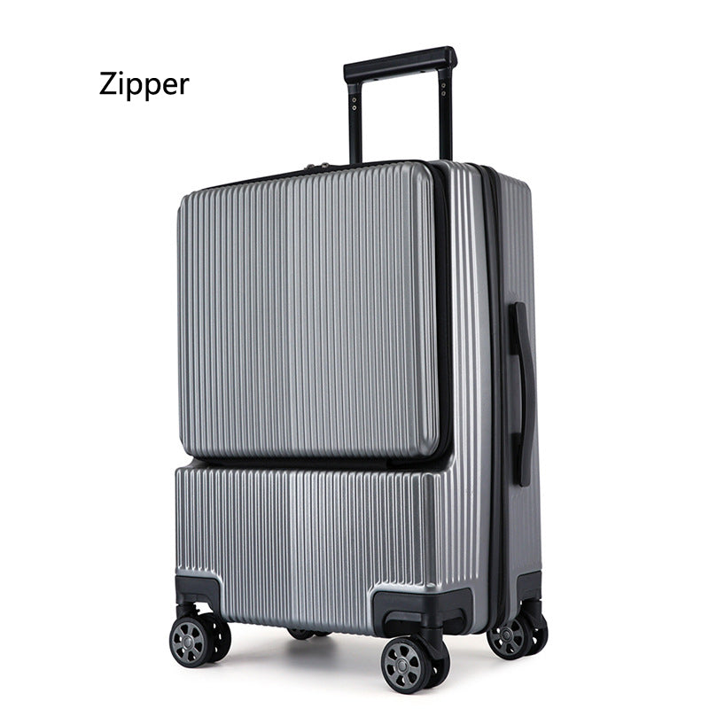 Business Front Opening Luggage Trolley Case Rechargeable - Jayariele one stop shop