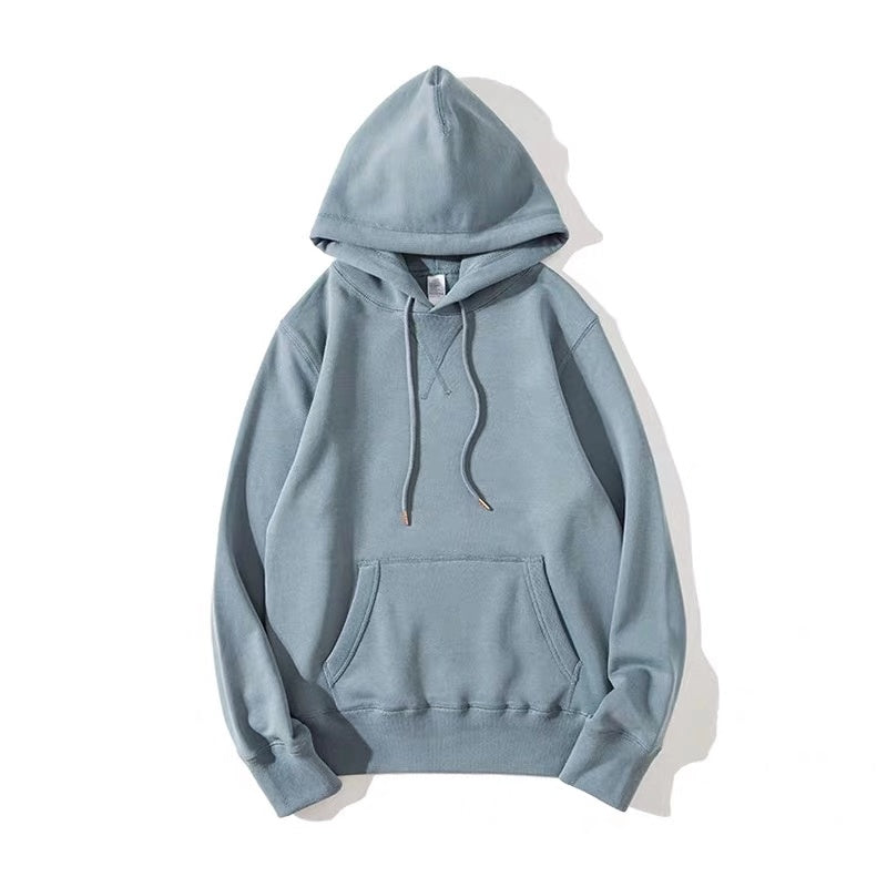 Terry Cloth Morandi Pullover Solid Color Hoodie - Jayariele one stop shop