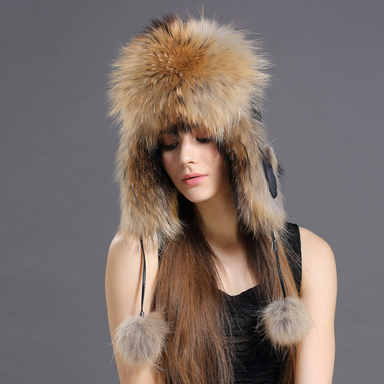 Autumn And Winter Korean Fox Fur Lei Feng Hat Trend - Jayariele one stop shop