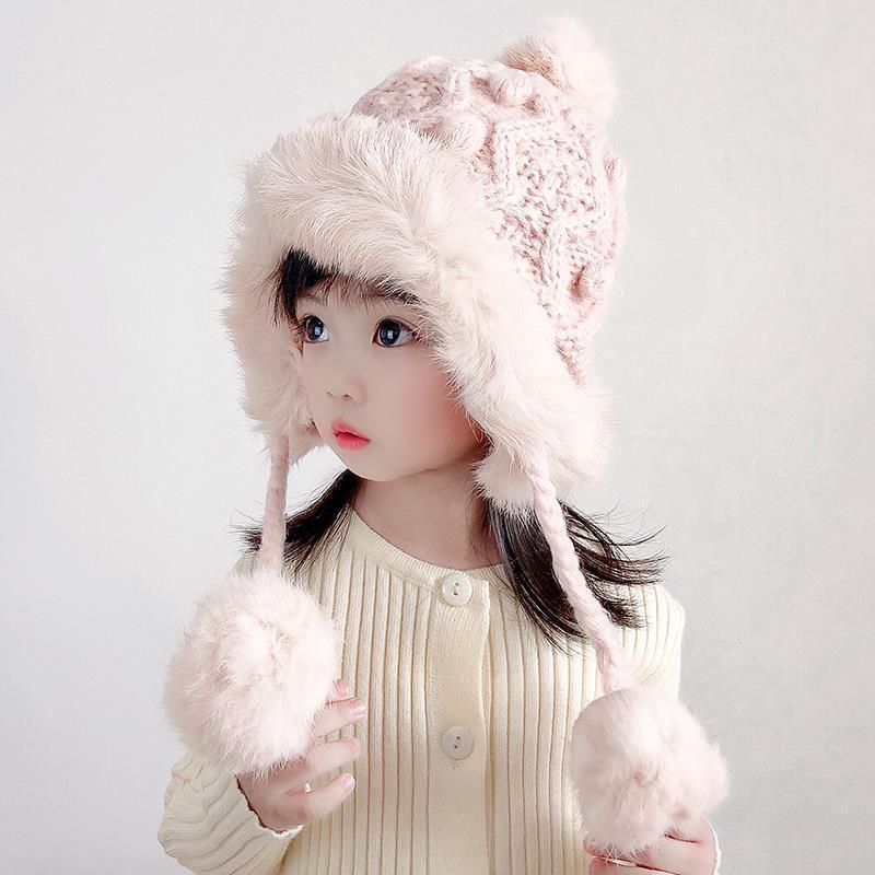 Winter Knitted Ear Protection Wool Hat Parent-child Style - Jayariele one stop shop