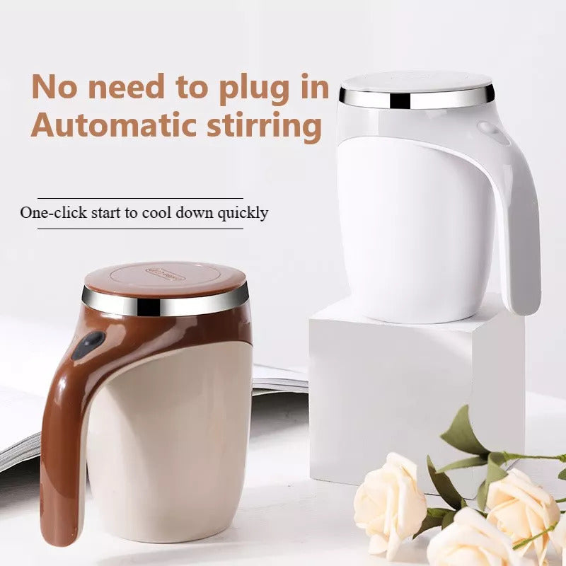 Rechargeable Model Automatic Stirring Cup Coffee Cup High Value Electric Stirring Cup Lazy Milkshake Rotating Magnetic Water Cup - Jayariele one stop shop